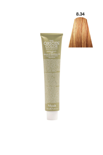 Nook Origin Color Profesyonel Saç Boyası 100ml - Açık Altın Bakır / Bal Köpüğü (8.34 - ALTIN BALKÖPÜĞÜ)