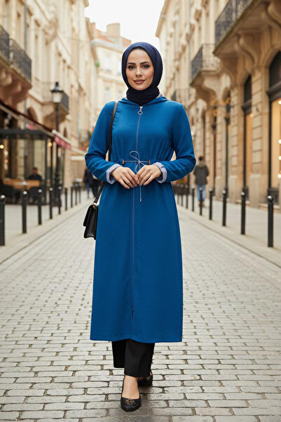 N.S NEVA STYLE Șapcă cu glugă albastru indigo Hijab 5721IM