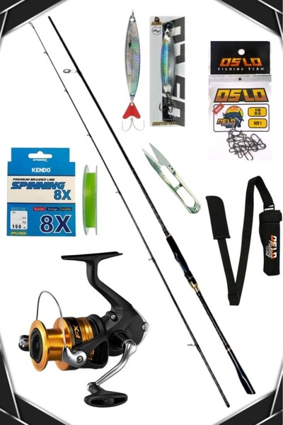 Oslo Shimano FX 4000 Zen Pro 274cm 8-42gr 8 Örgü Spin Olta Seti