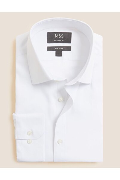 Marks & Spencer Saf Pamuklu Regular Fit Gömlek