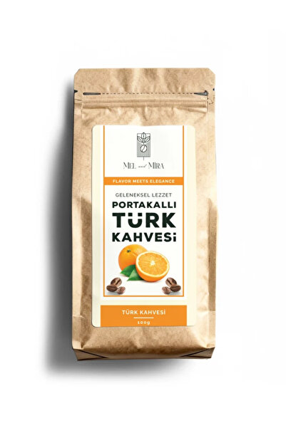 Mel and Mira Orange Turkish Coffee 200g, Portakal Aromalı Türk Kahvesi