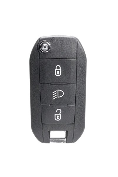 TECHSTAR Cheie auto completă pentru Peugeot Citroen, 3 butoane, HU83, 433MHz, cu cip ID46, telecomandă