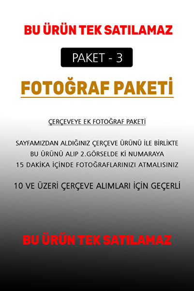 yhfoto Fotoğraf Paketi 5 - Çerçeveye Ek Fotoğraf Paket - ( Tek Başına Satılmaz )
