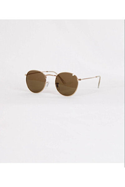 Maldia Shop Unisex Round Brown Sunglasses