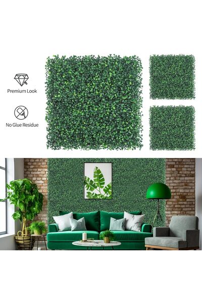 genric لوحة عشب حائط من خشب البقس الصناعي 40 × 60 × 5 سم