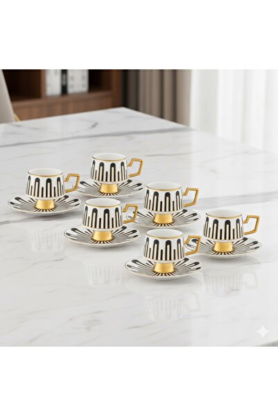 Jumbo Glorious 6'lı Kahve Fincan Takımı