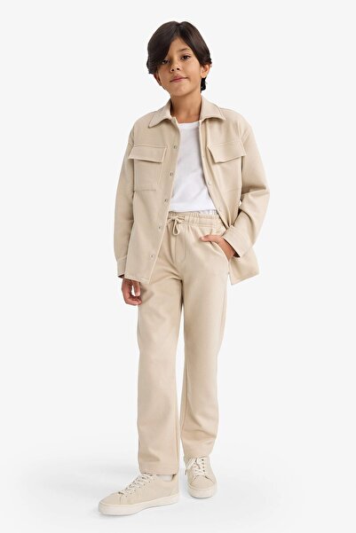 WE AND ME Standard Leg Boys' Knitted Trousers with Elastic Waist