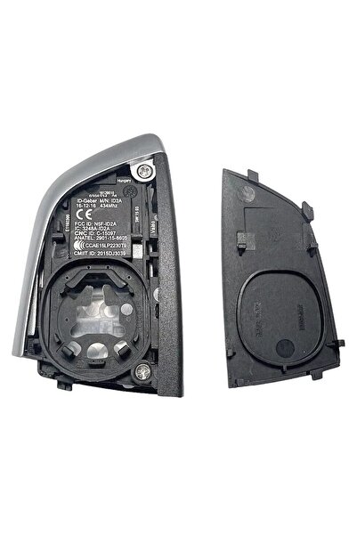 TECHSTAR Carcasă cheie auto cu 4 butoane pentru BMW Seria 5 G30 G31 (2016–2023), compatibilă cu HU100R –