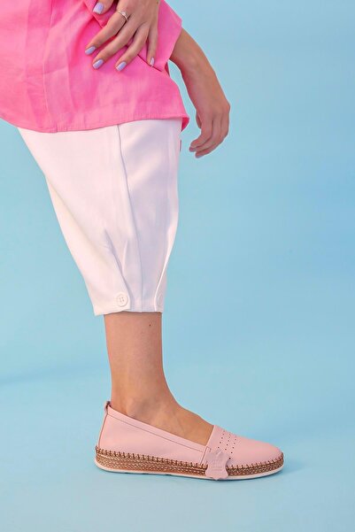 Stil Durağı مسحوق تيتو موديل أورثوبيديك سول للباليه من الجلد الأصلي