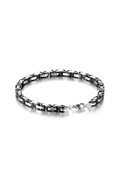 PİGADO 317L Çelik Silver Renk Kral Zinciri Bileklik
