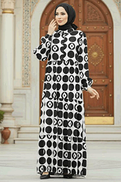 Neva Style Φόρεμα Μαύρο Τζιλάμπα με σχέδιο 89741S