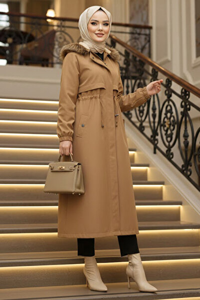 Neva Style Γούνινο Ταστέτο Παρκά 60651ΤΒ