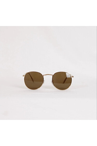 Maldia Shop Unisex Round Brown Sunglasses