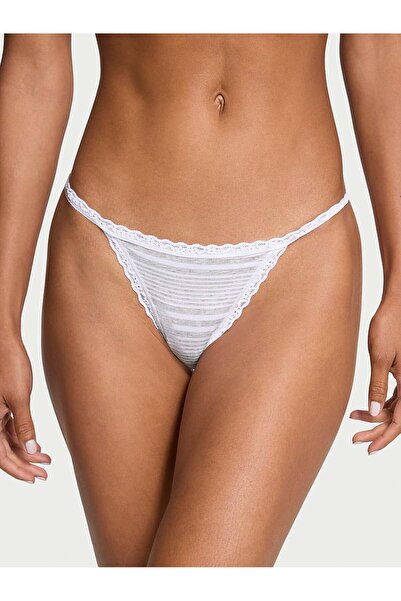Victoria's Secret Dantelli Pamuklu V-String Külot