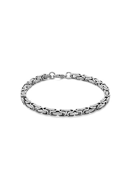 PİGADO 317L Çelik Silver Renk Kral Zinciri Bileklik