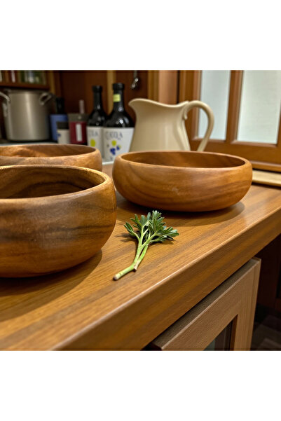 SepetçiBaba Alessandro - 3 Piece Acacia Bowl Set