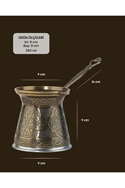 ArnaBella Cezpot Classic 5-Person Cast Iron Coffee Pot Compatible with Induction Cookers 250 ml