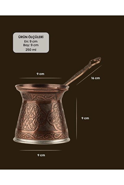 arnabella Cezpot Klasik 5 Kişilik Döküm Cezve İndüksiyon Ocaklara Uyumlu 250 Ml