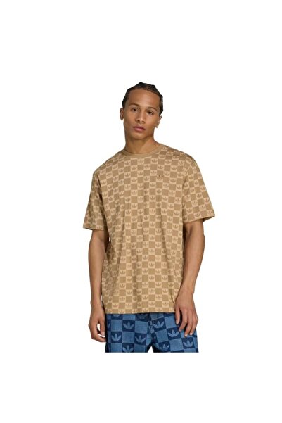 adidas Ανδρικό καφέ μπλουζάκι Monogram (JY2970)