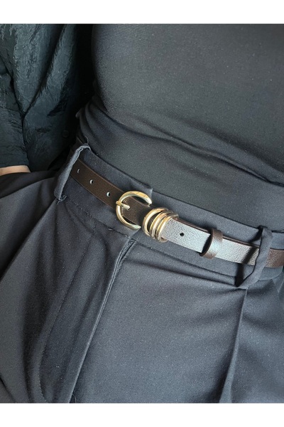 LİA KEMER حزام نسائي ذهبي متعدد الحلقات من ميرج، حزام للسترة، حزام للملابس، ح...