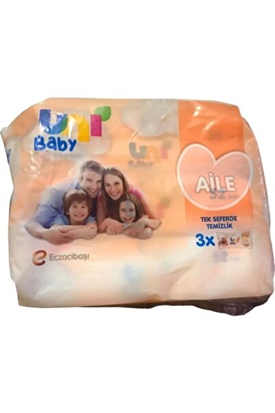Uni Baby مناشف مبللة عائلية 52 قطعة 3 عبوات