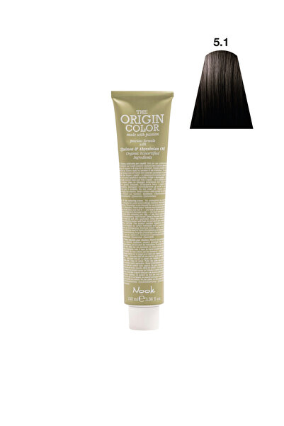 Nook Origin Color Profesyonel Saç Boyası 100ml - Açık Küllü Kahve (5.1 - KÜLL...