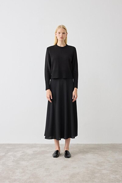 TERZİ DÜKKANI ДОРА ПЛЕТЕН ПУЛОВЕР ОТ ПАМУК ЧЕРЕН