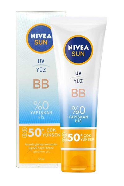 NIVEA SUN BB SPF 50+ UV YÜZ KREMİ 50 ML 1 ADET