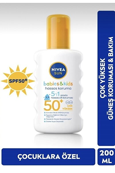 NIVEA ÇOCUKLAR İÇİN GÜNEŞ KORUYUCU SPREY 200 ML 1 ADET