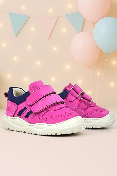 Rakerplus Schaggy Genuine Leather Fuchsia Blue Baby Sneakers