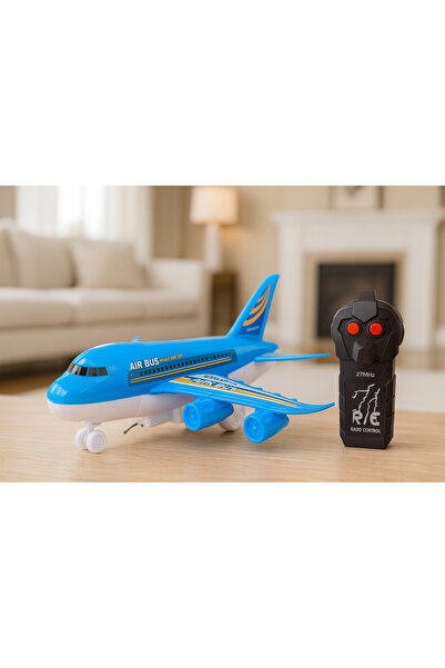 Bebelul RC Passenger Airplane Remote Control Lights Blue DIY 3 years+