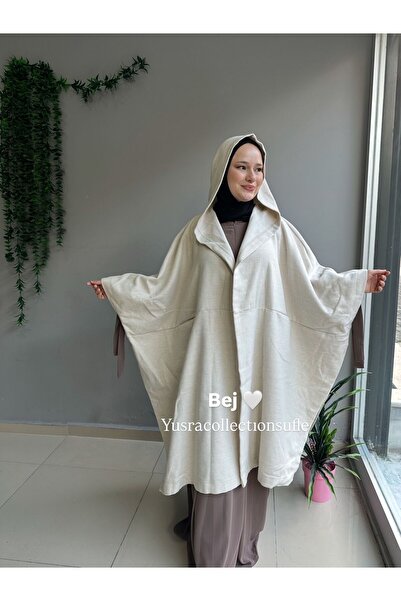 Yüsra Collection معطف كاشي بونشو للحجاب