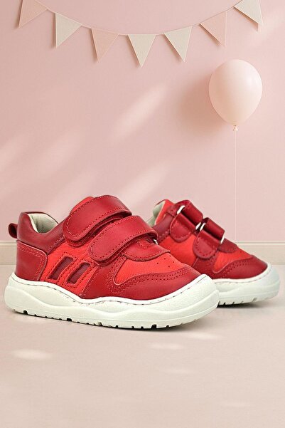 Rakerplus Schaggy Genuine Leather Red Baby Sneakers
