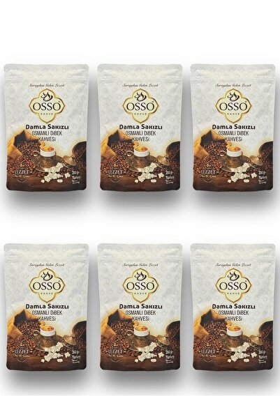 Osso 6'li Damla Sakızlı Osmanlı Dibek Kahvesi(6X200=1200gr)