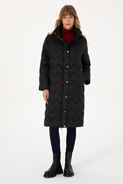 U.S. Polo Assn. Kadın Siyah Kaban 50308608-VR046