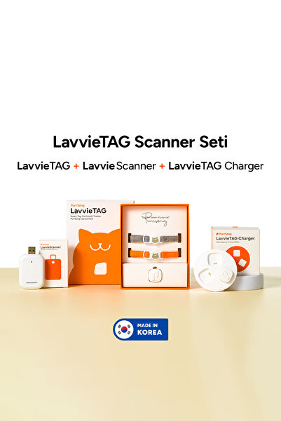 PurrSong Lavvietag Scanner Kit Kedinizin aktivitelerini ve sağlığını uzaktan ...