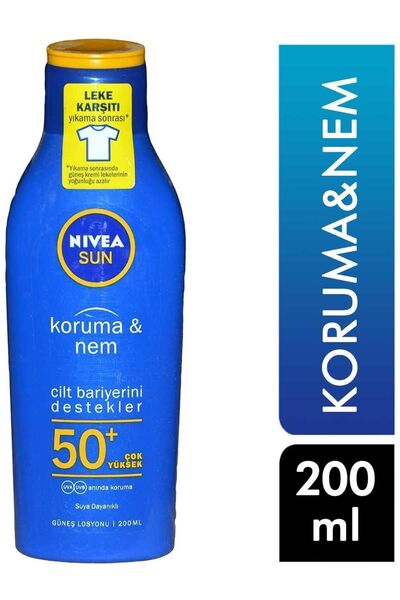 NIVEA Marka: Sun Koruma Ve Nem, Güneş Losyonu 50+ Sfp 200 Ml 4005900253248