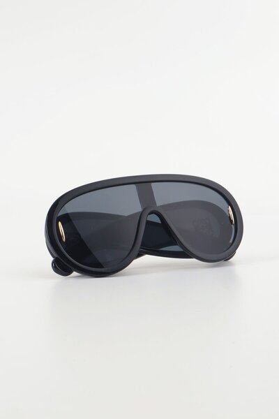Kapin Dbubble Damla Tasarım Kalın Kemik Güneş Gözlüğü - Siyah