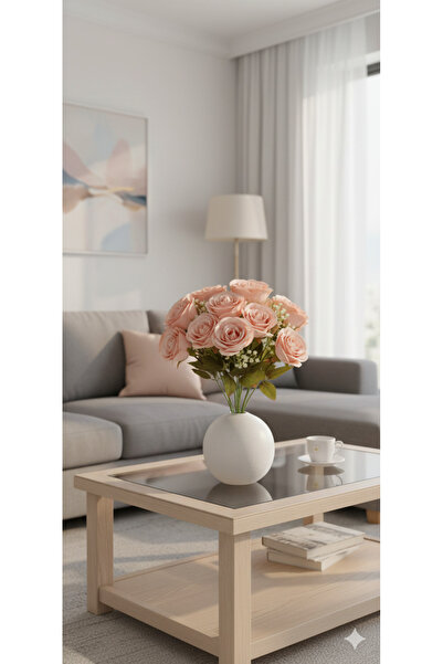 YASİMA زهرة اللوتس المزخرفة بالخشب الرخامي، ديكور منزلي، أزرق بلون الكوبالت ز...