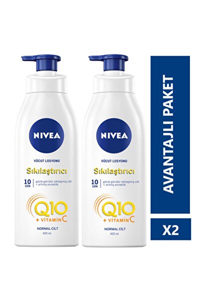 NIVEA Q10 Sıkılaştırıcı Vücut Losyonu 400 ml 2 adet