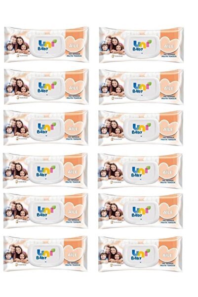 Uni Baby Aile Islak Mendil 12 x 90'lı
