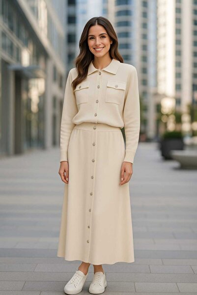 MAY MARA 2-Piece Knitwear Set with Cardigan and Skirt