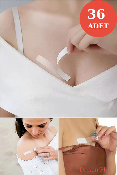 safestore Ταινία στερέωσης φορέματος 36 τεμαχίων Διαφανής αόρατη ταινία διπλής όψης χαμηλού κοψίματος