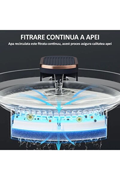 OemPlay Automatic fountain water dispenser for cats and dogs – 3L, activated carbon filtration