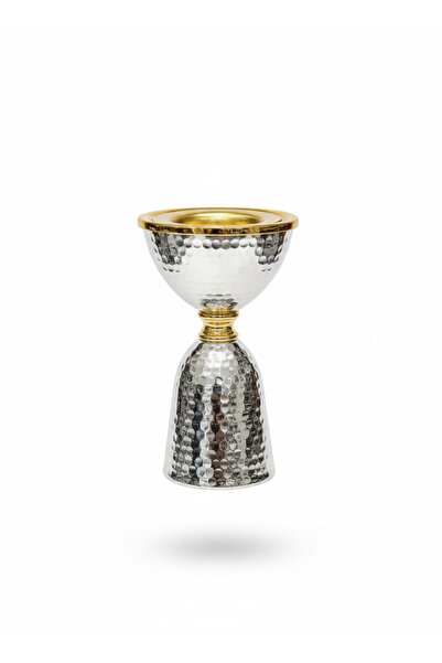 VENDIX Bakhoor Burner Premium Stainless Steel Incense with Gold Rim, Smokeless Oud Burner for Home & Majlis