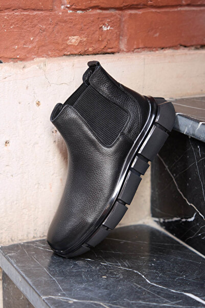 Vantaggio Ανδρικές μπότες Nerro Black 100% γνήσιο δέρμα