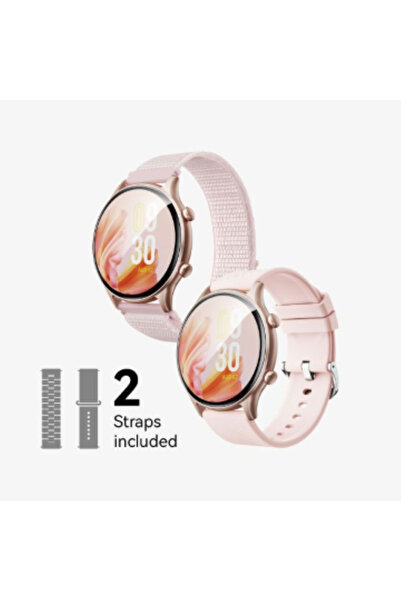 Bwoo ساعة ذكية رياضية مقاومة للماء IP67 بشاشة 1.39 بوصة مع حزامين