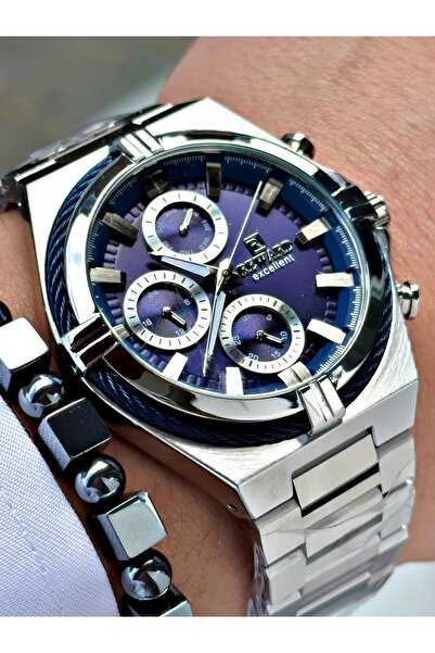 Reward Silver Color Functions Active Sport Steel Band Men Wristwatch