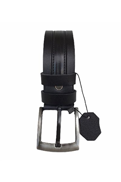 GoDeri 100% натуральна шкіра ягняти чорного кольору з візерунком, ремінь для джинсів 4,5 см = gkdk0010