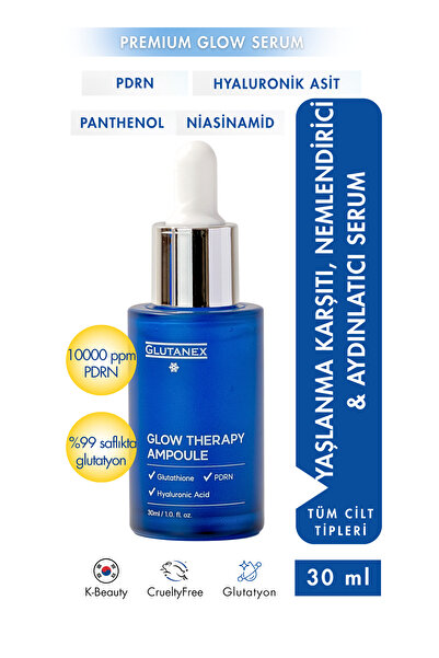 GLUTANEX Glow Therapy Ampoule 30 ml – 10,000 ppm PDRN Yoğun Aydınlatıcı Ampul...